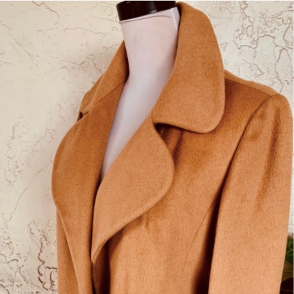 JOSHAR Montreal Jackets & Blazers - VINTAGE 70s Camel Wrap Wool Coat JOSHAR Montreal